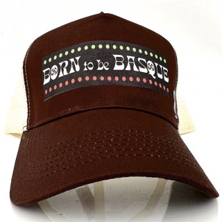 Gorra BORN TO BE BASQUE - Marrón/Caramelo