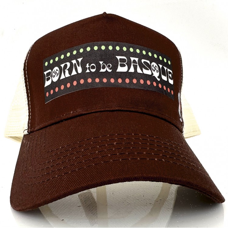 Gorra BORN TO BE BASQUE - Marrón/Caramelo Gorra BORN TO BE BASQUE - Marrón/Caramelo