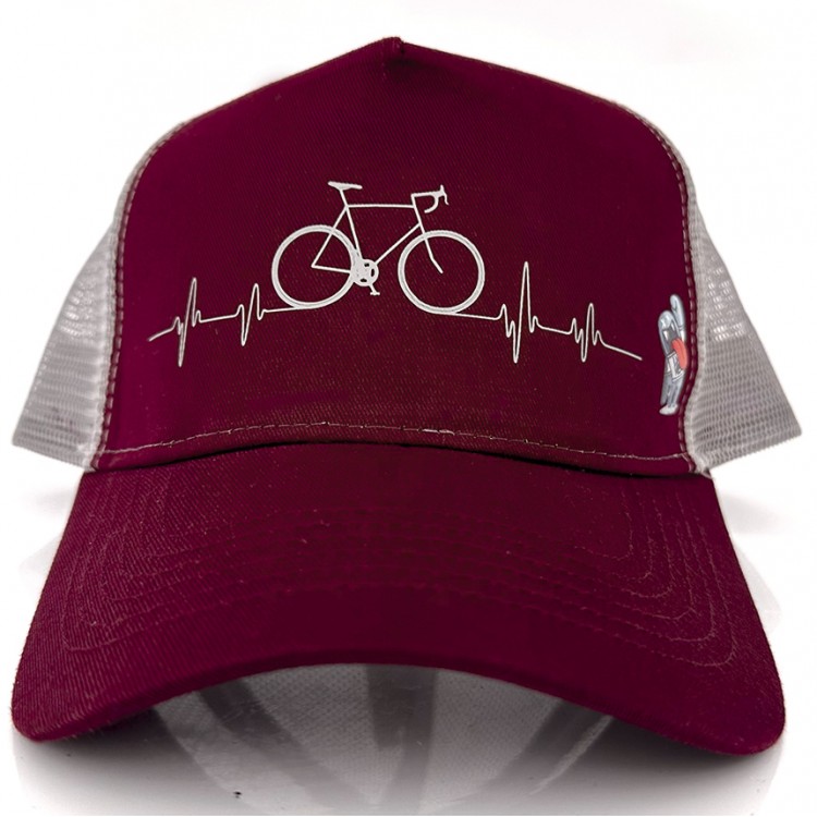 Gorra BICILATIDO - Burgundy/Gris Gorra BICILATIDO - Burgundy/Gris