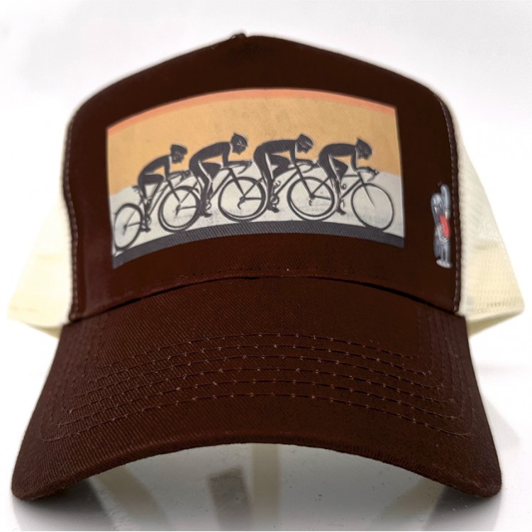 Gorra PELOTÓN CICLISTA - Marrón/Caramelo Gorra PELOTÓN CICLISTA - Marrón/Caramelo