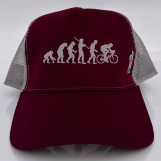 Gorra CYCLIST EVOLUTION - Burgundy/Gris