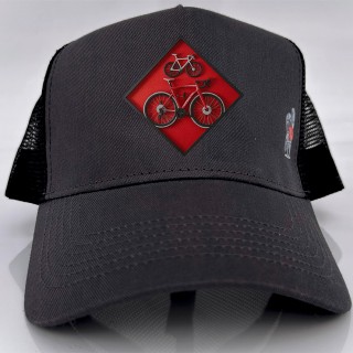 Gorra CUADRO CICLISTA - Gris/Negro