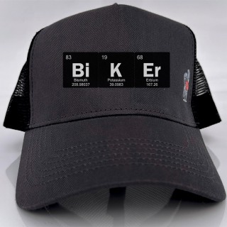 Gorra BIKER - Gris/Negro